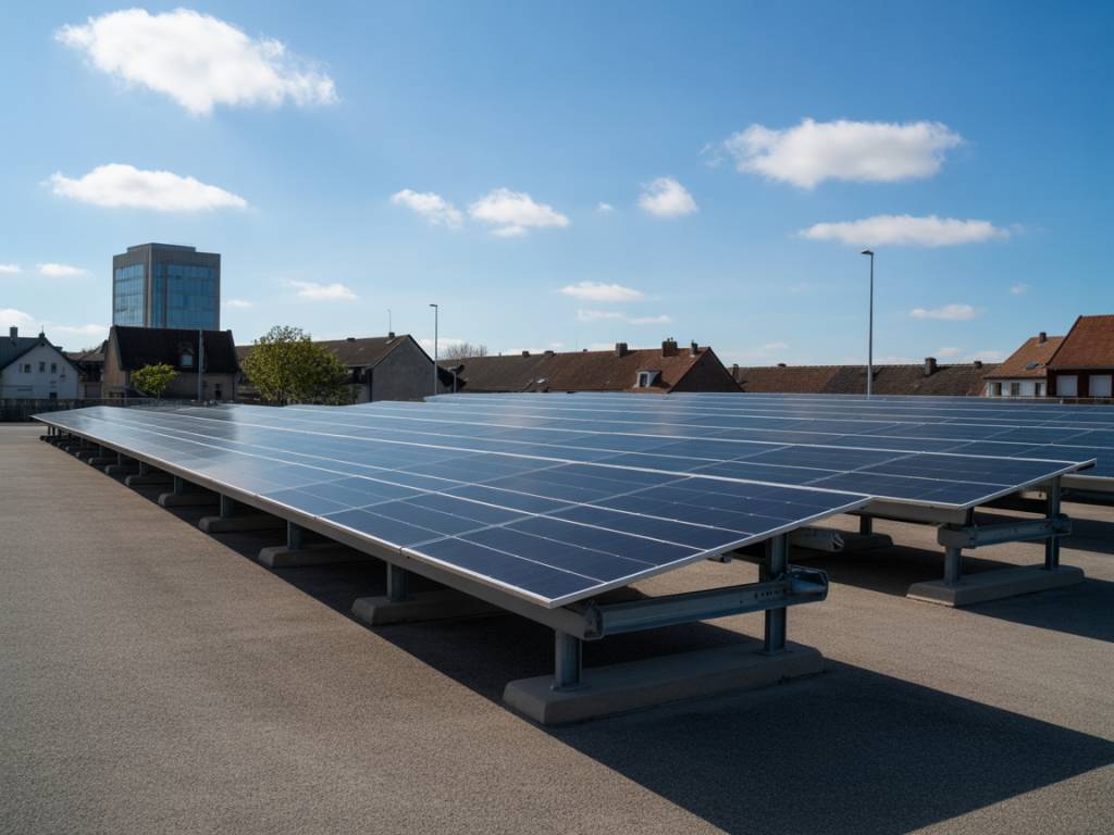 Ombrière de parking photovoltaique : solution solaire pour entreprises et collectivités